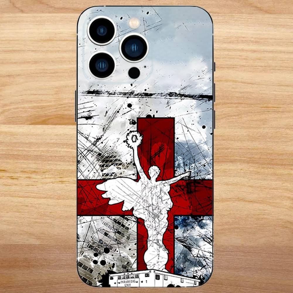 EMT EMS Ambulance Phone Case For iPhone 16,15,14,13,12,11,Mini,Pro,SE,MAX White Matte Shockproof Cover