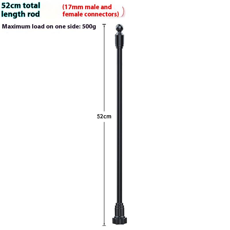 1Pcs 360 Degree Rotating Arm Flexible Adapters For Car Vent Dashboards Phone Holder 17mm Ball Mount Extension Adapter