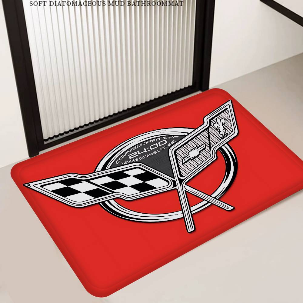 J-John Logo D-Deeres Floor Mat INS Style Soft Bedroom Floor House Laundry Room Mat Anti-skid Household Carpets