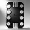 8 Slot Microphones Stand Holder Tray For Studio Recording Stage Performances Of Carbon Steel