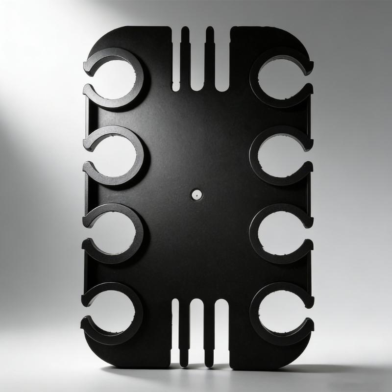 8 Slot Microphones Stand Holder Tray For Studio Recording Stage Performances Of Carbon Steel