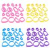 18x Frame Clay Cutters Clay Jewelry Cutters Practical Clay Earring Cutters DIY Earrings Accessories for Jewelry Making