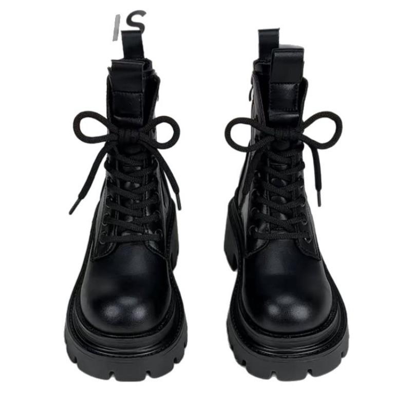 Autumn and Winter Boots, Thick-soled Boots, New Women's Single Boots, Height-increasing Shoes, Short Boots