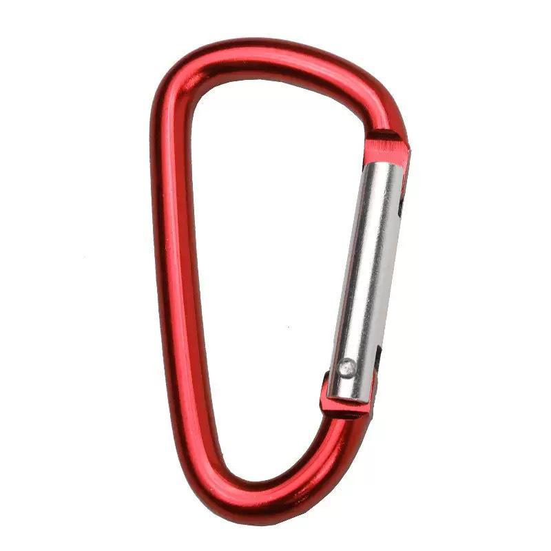 No. 5 D-shaped Aluminum Quick-Release Carabiner Hook for Outdoor Gear and Travel