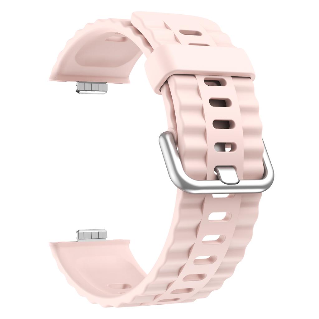 Suitable for Huawei Watch Fit4pro/fit4/fit3 Strap Wave Design Silicone Sports Sweatproof Breathable/Fashionable Smart Strap