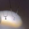 Korean Fashion Zircon Teardrop Necklace - Elegant and Minimalistic Clavicle Jewelry for Women