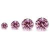 S999 Silver Pink Heart Zircon Earrings: Simple, Versatile Screwback Bone Studs with Sparkling Diamonds