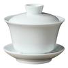Shuogang Tiangong Mutton Fat Jade Porcelain Gaiwan Tea Set