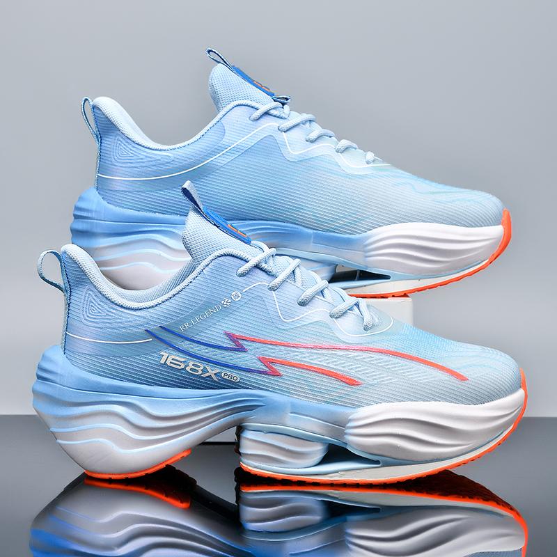 Nowe Męskie Sneakersy Komfortowe Antypoślizgowe Ultralekkie Buty do Biegania na Zewnątrz Gruba Podeszwa Odporne na Ścieranie Amortyzujące Buty Treningowe