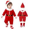 Joyesplay Santa Christmas Baby Santa Claus Cosplay Knitted Soft Santa Baby Costume for Christmas Commemorative Baby Shower Gift Costume, Romper,
