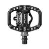 Funn Clast Pedals Dual Platform Pedals Ideal for and with Binding On One Side and Flat Platform On the Other Clip-In - MTB, Commuting, Touring,