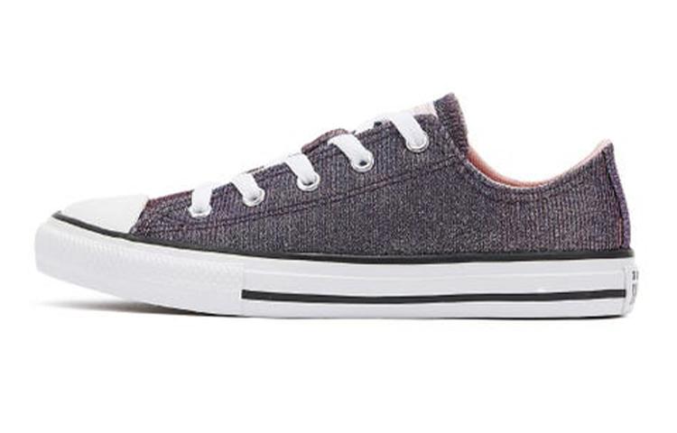 Converse Chuck Taylor All Star Abrasion Resistant Breathable Low top Kids Canvas Shoes Purple Pink Teenagers 665102C