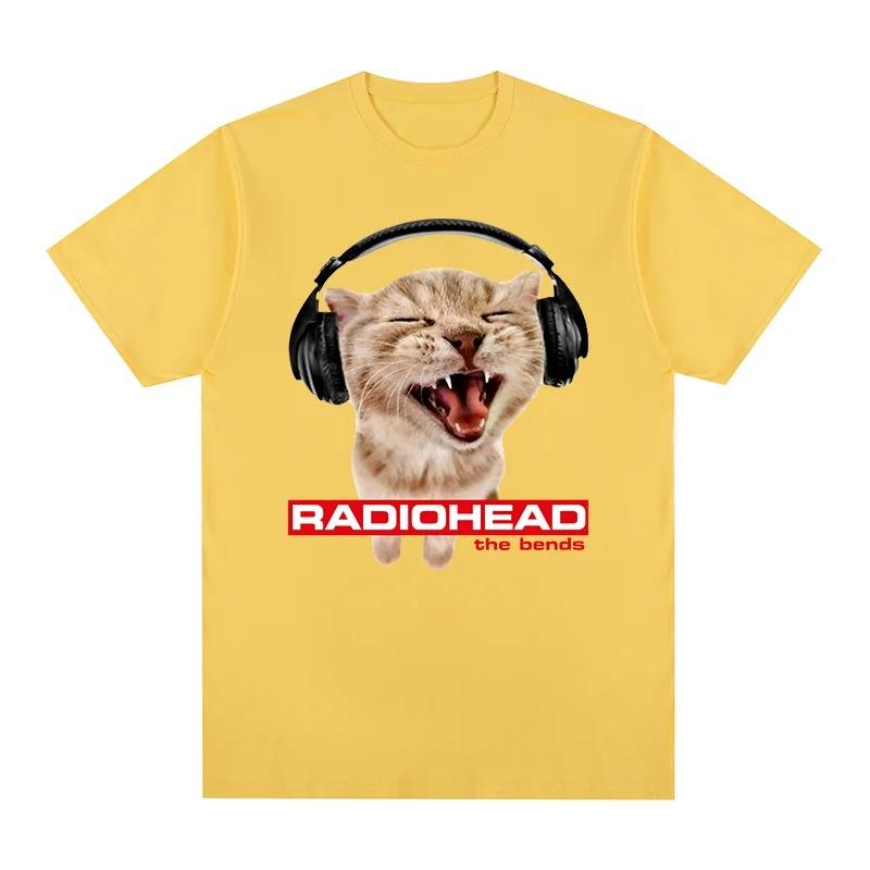Radiohead The Bends Vintage TShirt Orange Cat Concert Fan Gift 100 Cotton Mens TShirt New TShirt Womens Top Tshirts