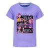 T-shirt estiva Kpop Witcher a maniche corte per ragazza e ragazzo