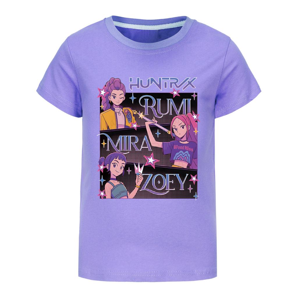 T-shirt estiva Kpop Witcher a maniche corte per ragazza e ragazzo
