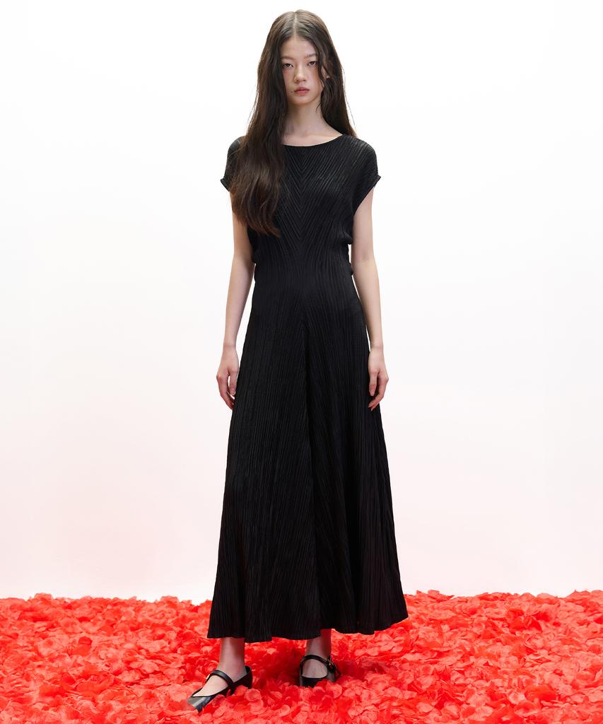 HAE BY HAEKIM [Atelier] Mute Pleated Dress_Black