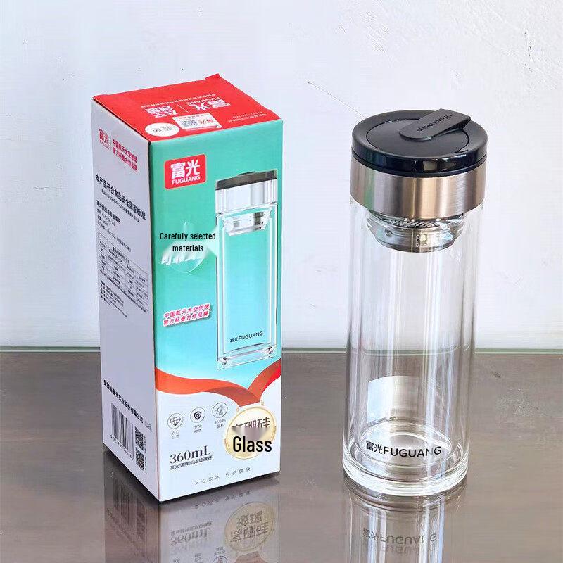 FUGUANG Customizable Double-Layer Glass Cup