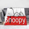 snoopys Throw Blanket for Couch cartoon dog Soft Fuzzy Plush Blanket 50x60 Inches Multiple Sizes Bedspreads for All Seasons