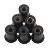 6pc M6 Durable Rubber Well Nuts Windshield Bolts for Motorcycles Kayak Canoe Boats