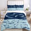 3pcs Shark Ocean Bedding Cover Set, Fashion Classic Popular Print Bedding Set, Soft Comfortable, All Season Use, For Bedroom, Guest Rooma0819148
