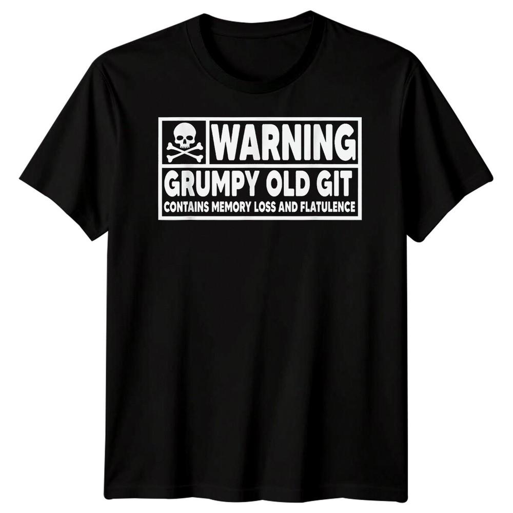 Unisexs Grumpy Old Git Funny Fathers Day TShirt Tee Best Dad Ever Papa Life 1FD