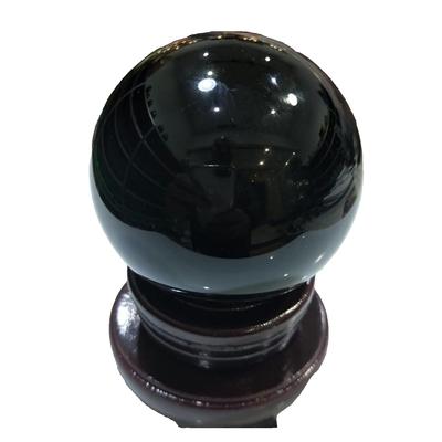 @ Natürlicher Schwarzer Edelstein Kristallstein Kugel für Obsidian Dekoration UKR848_60% Rabatt
