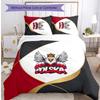 Poland Football Printed Bedding 3 Piece Set Cozy Breathable Bed Cover Set As Housewarming Holiday Gift