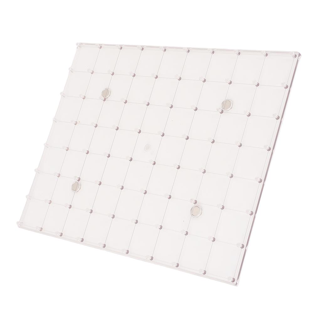 Geometry Board Plastic Double Sided 80 Pins Multifunctional Rubber Band Peg Board for Home