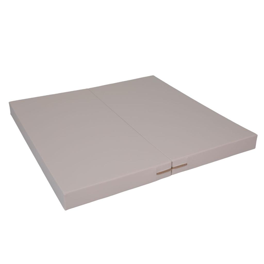 Gymnastic mattress Satellite 120x120x10 cm two-part - beige