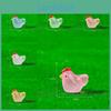 Adorable Resin Miniature Chicken Garden Decor Glow In The Dark Pastoral Style