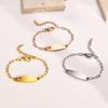 Vnox Free Engraving Name Bracelets for Girls Boys, Custom Date Name Bangles, Meaningful Gift for Newborns