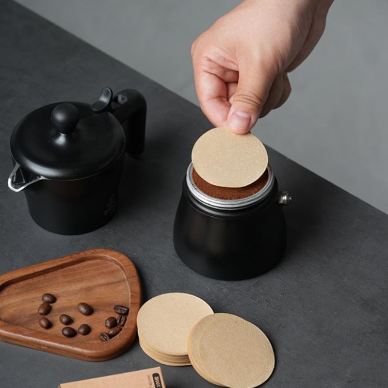 100 ks Papírové filtry na espresso 51/53/58 mm Puková síťka Pro kávovary s portafiltrem Delonghi Breville Nástroje Kávový filtrační papír