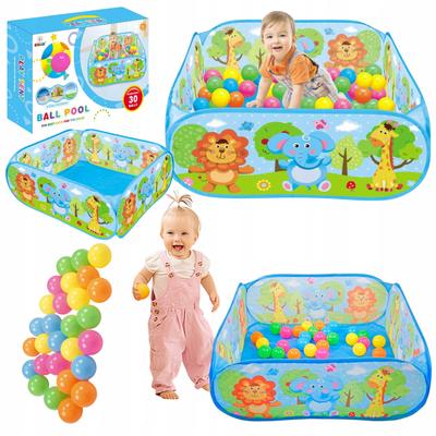 Parc à Balles pour Enfants Bleu Parc d'Éveil Tente 30 Balles Pliable 72cm