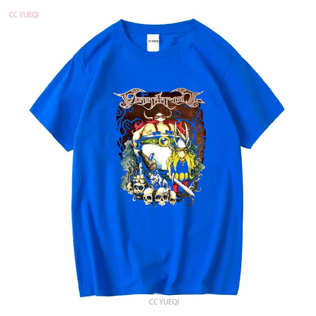 Ny 323239 Finntroll Viva La T-shirt Storlek S 5XL lång- eller kortärmad vintage Tvättad Unisex Bekväm streetwear Stretchig