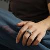 New Creative Gothic&Punk Skeleton Bones Opening Ring For Unisex Exaggerated Retro Ring Vintage Hip Hop Rock Copper Color Jewelry