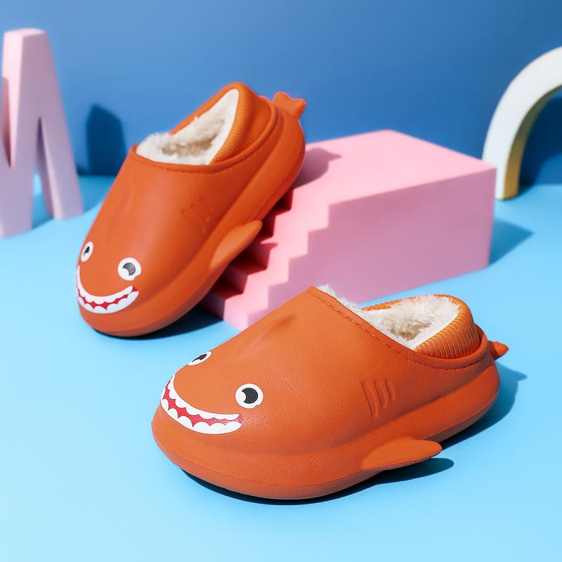 Winter Kinder süße Cartoon dicke Sohlen warme Baumwollschuhe Hausschuhe für zu Hause drinnen und draußen Baumwollpantoffeln 24-35