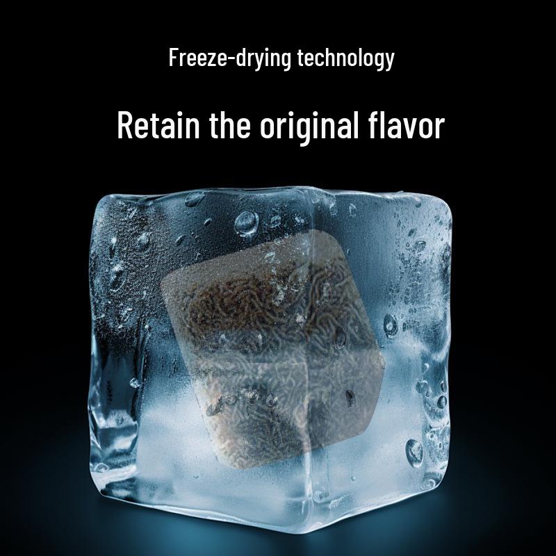 Freeze-Dried Red Bloodworm Tablets for Ornamental Fish - Ideal for Small Fish, Tropical Fish, Angelfish, and Cichlids