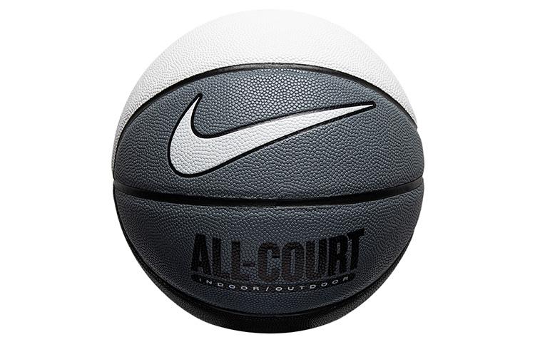 Nike Rubber Basketball Black White Gray Size 7 Training Unisex DO8258-120