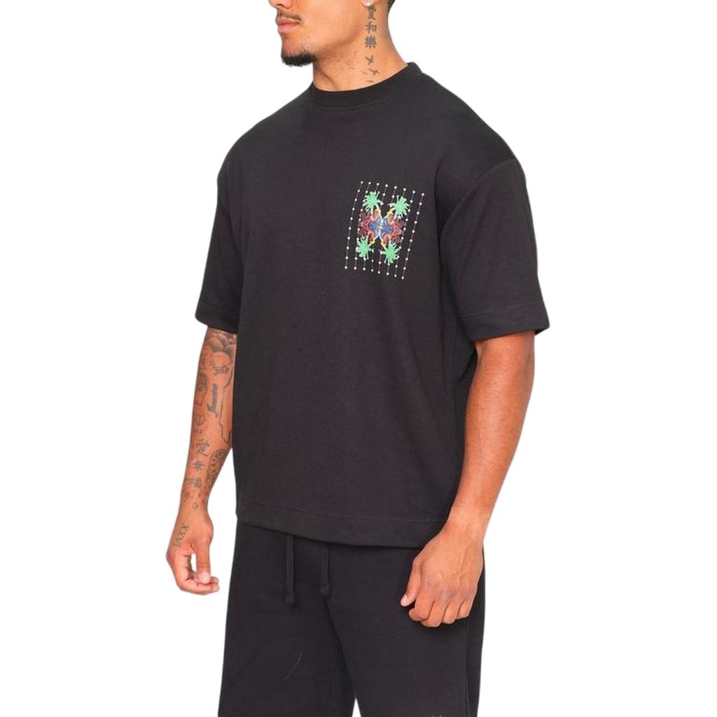 London Unisex Adult Palm Print Relaxed Fit T-Shirt
