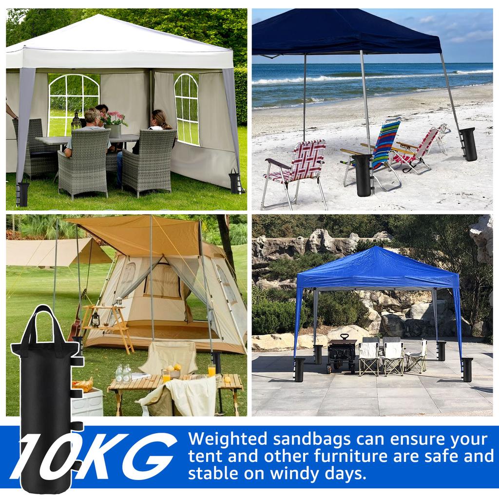 4Pcs Tent Sandbag Oxford Cloth Empty Weighting Sand Bag Outdoor Garden Camping Canopy Windproof Fixed Sandbag Tent Accessories