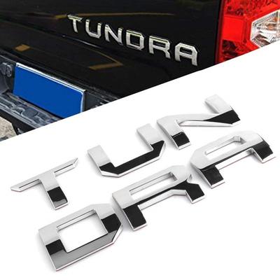 2 Colors 3D Raised Metal Emblem Badge Sticker Letter Insert for TOYOTA TUNDRA Tailgate 2014 2015 2016 2017 2018 2019 Car Accessories