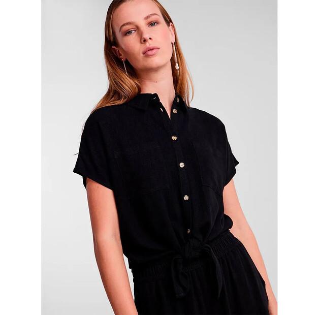 Pieces Vinsty Short Blouse with Sleeves