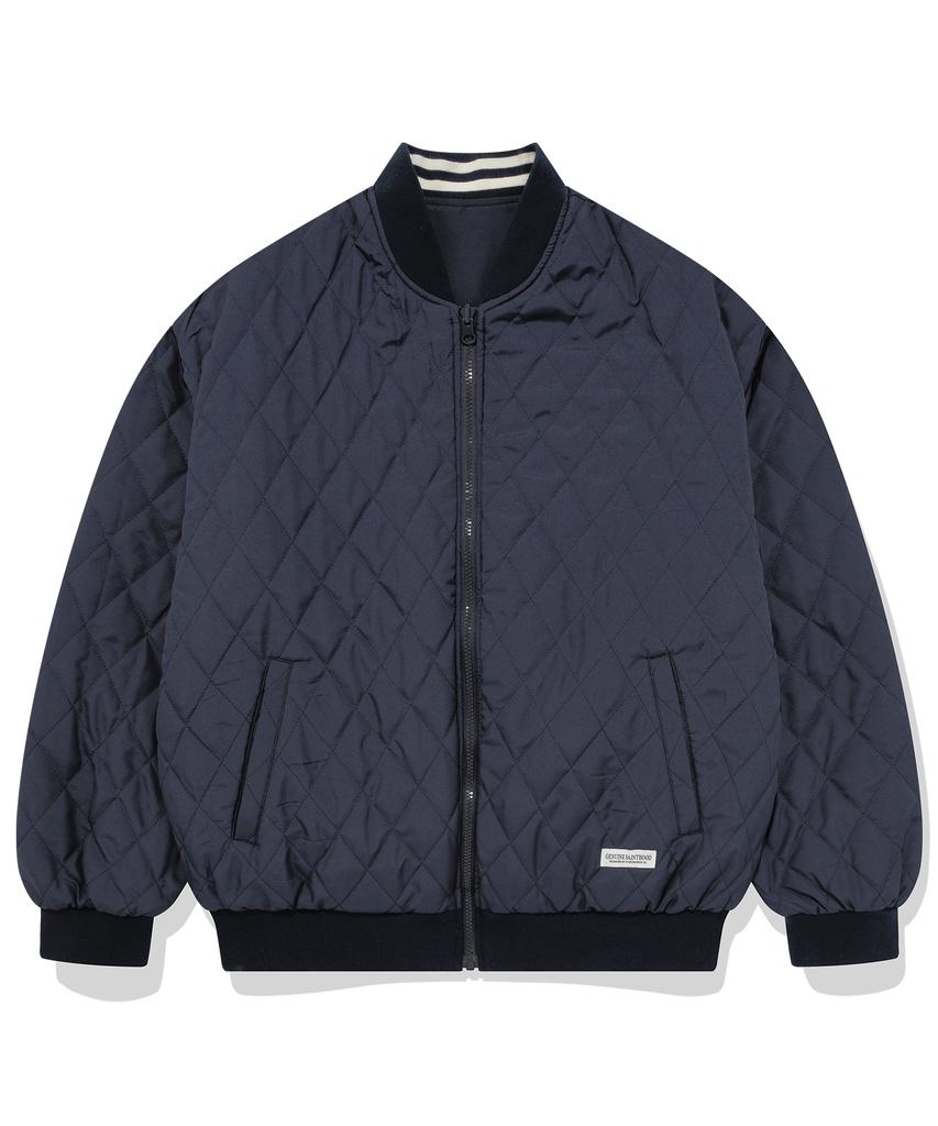 Saintpain Sp Reversible Varsity Quilted Jacket - Navy