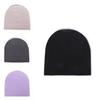 Knitted Hat For Women With Stretchy Polyester Fabric Fall Casual Fashion Accessory For Winter Season
