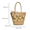 Large Capacity Beach Shoulder Bag Designer Embroidery Handbag Summer Handmade Rattan Bag Fashion Basket Straw Shopping Bag