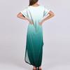 Women Summer Casual Loose  V Neck Short Sleeve Beach Maxi Long Dresses Trendy Outfits