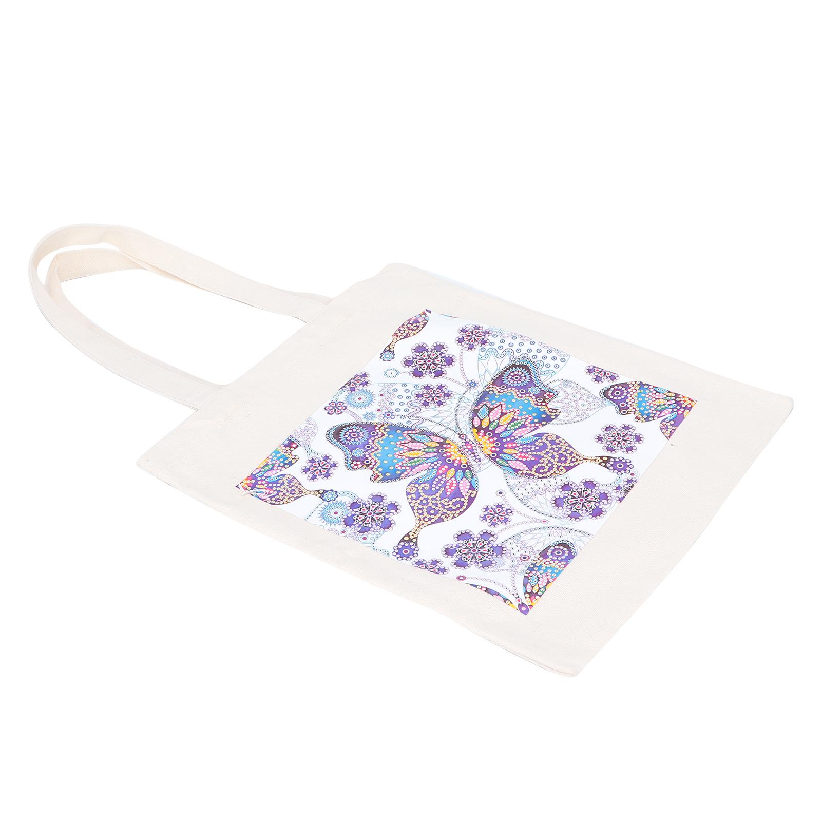 DIY Diamond Painting Shopping Bag Rhinestones Painting Tote Bag with Handles Tool SetBB016