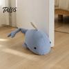 Plush Door Holder Sand Filling Weighted Whale Doorstop, Sea Animal Decorative Stopper Stopper, Heavy Duty Fabric for Home Bedroom