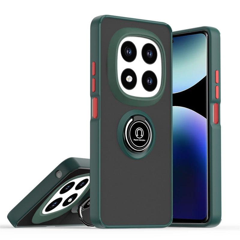 Armor Matte Magnetic Case For Xiaomi Redmi Note 14 13 8 Pro Plus 12 Turbo 10 8T 5G Ring Holder Phone Cases Redmi 14C 13C Cover