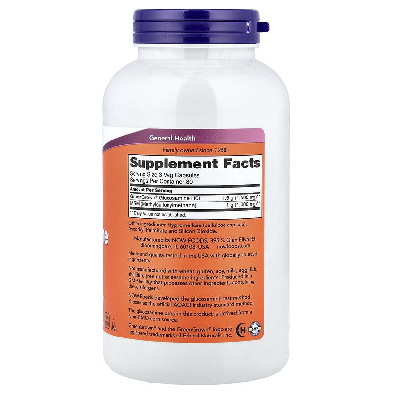 Vegetarian Glucosamine & MSM, 240 Veg Capsules